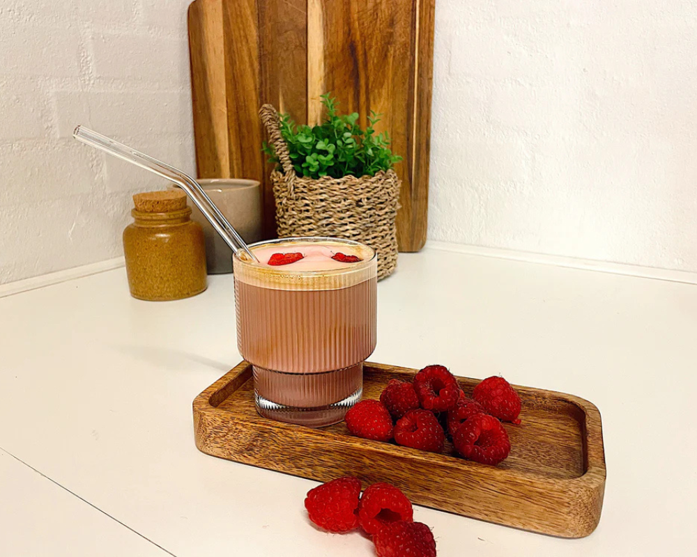 Berry Iced Matcha Latte