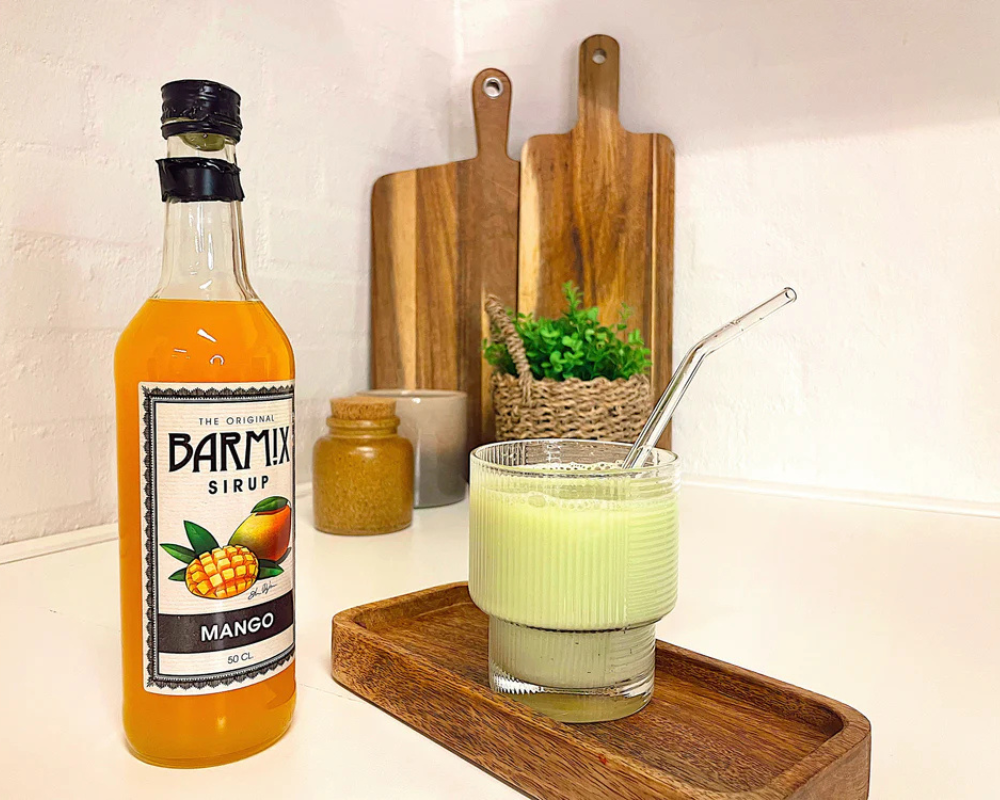 Mango Iced Matcha Latte
