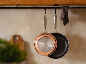 SET PADELLA+SAUTÉ IBRIDA ANTIADERENTE IN RAME - 2 PEZZI - 2