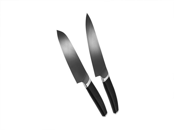 2-pz coltello da chef-santoku set