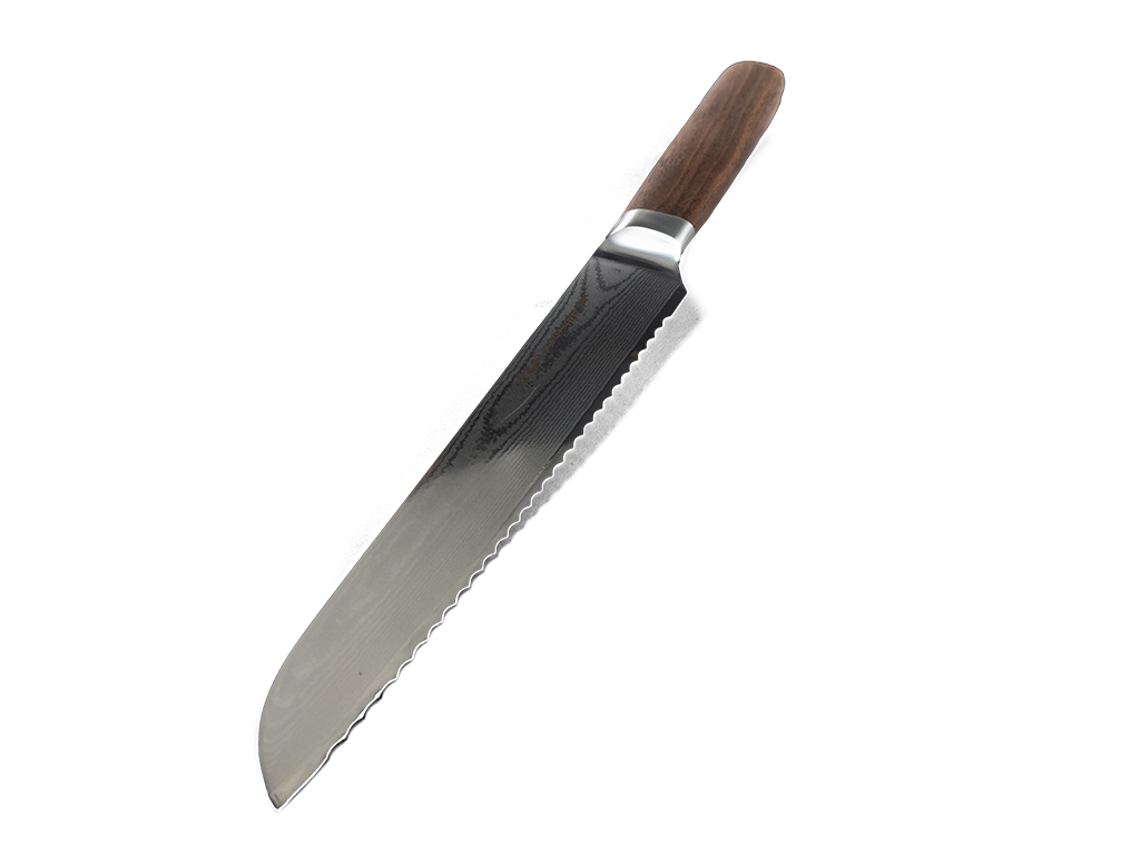 Coltello da pane in acciaio damasco 20cm
