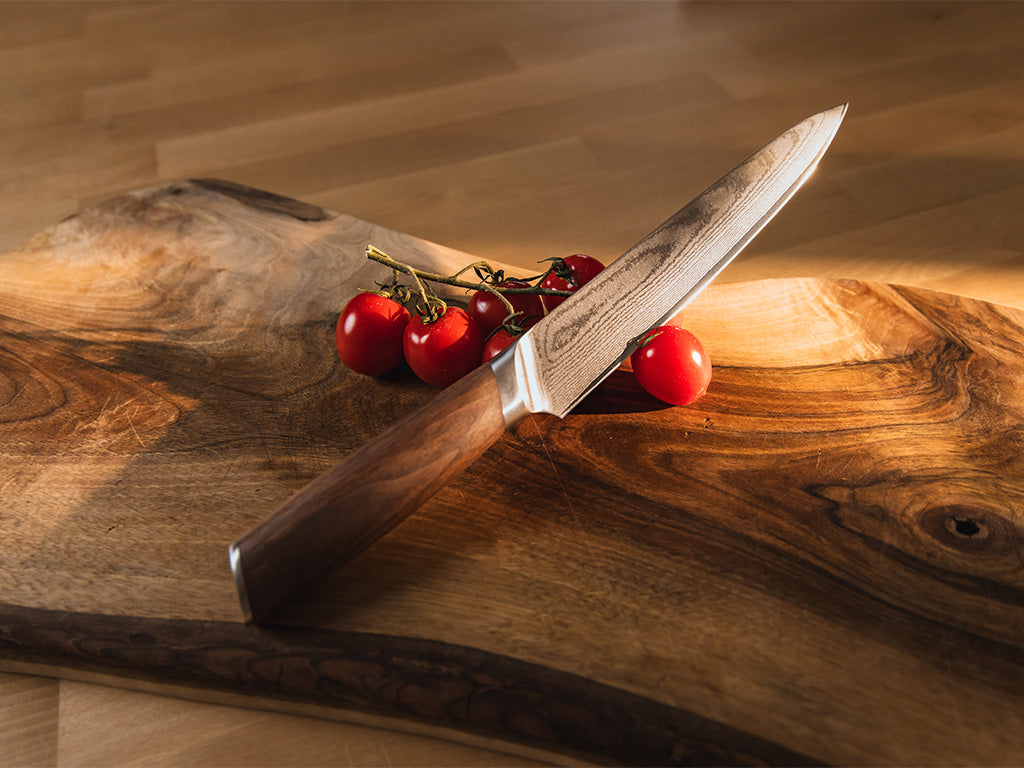 Coltello da arrosto in acciaio damasco 20cm