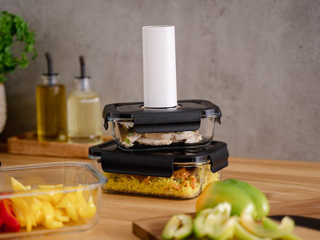 CONTENITORE IN VETRO SOTTOVUOTO RETTANGOLARE – 630ML - 4