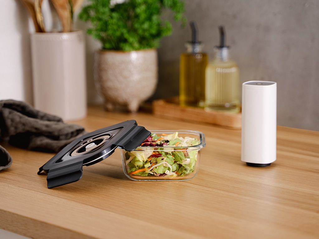 CONTENITORE IN VETRO SOTTOVUOTO QUADRATO – 525ML - 2