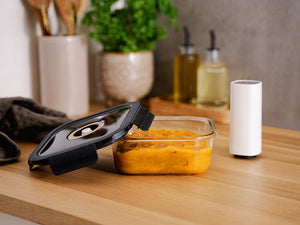 CONTENITORE IN VETRO SOTTOVUOTO QUADRATO – 800ML