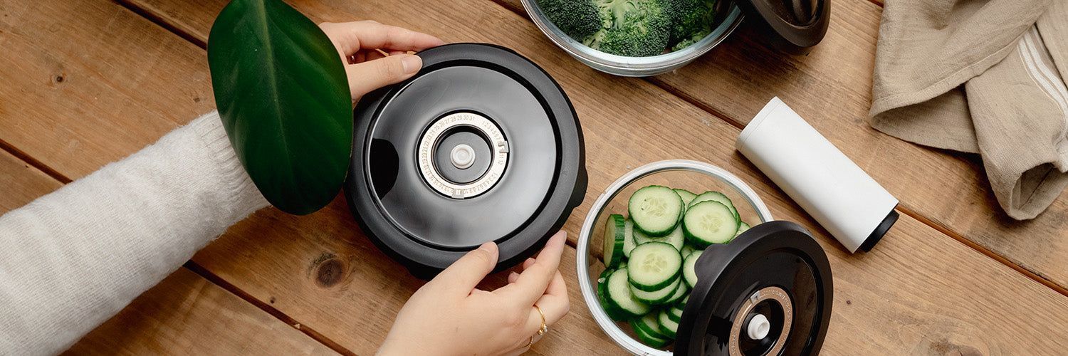 CONTENITORE TONDO IN VETRO SOTTOVUOTO – 930ML