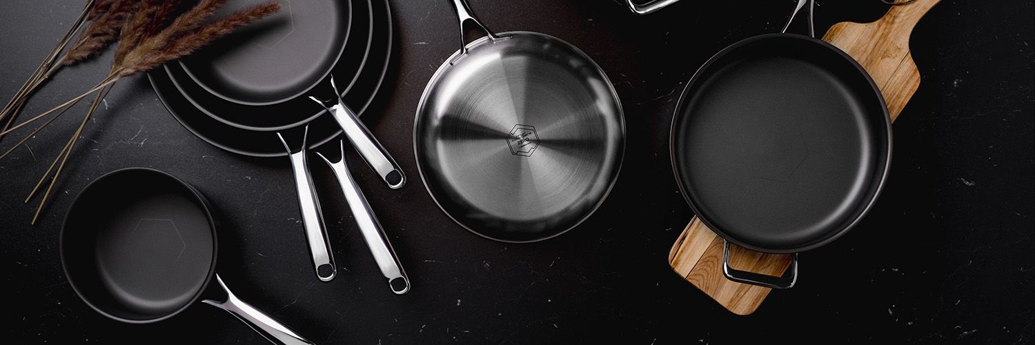 ZERO – NATURAL NON-STICK MIXED POT/PAN SET – 4PCS - 17