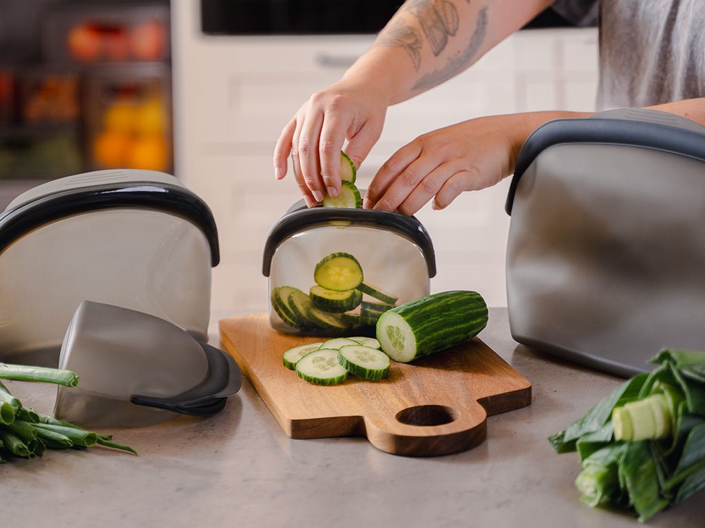 SACCHETTO IN SILICONE PER CONSERVAZIONE 500ML – 3PZ