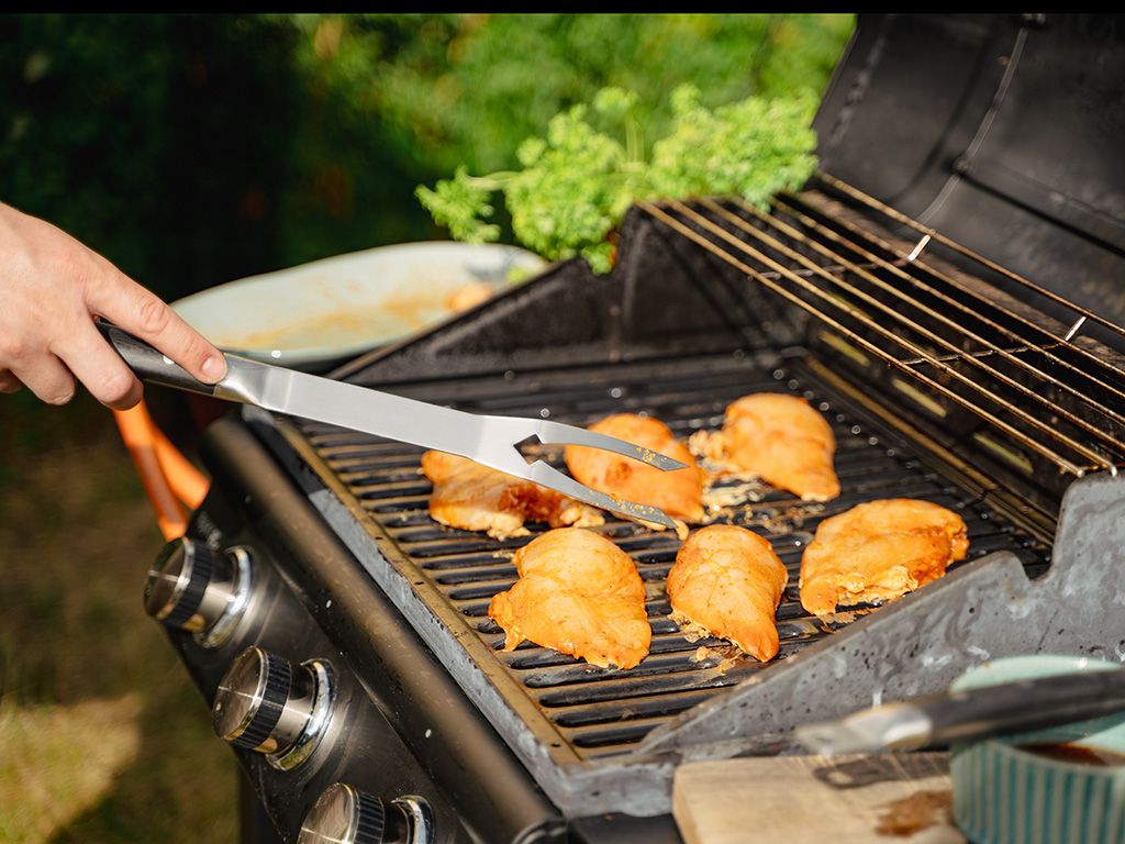 FORCHETTONE BBQ IN ACCIAIO INOSSIDABILE - 3