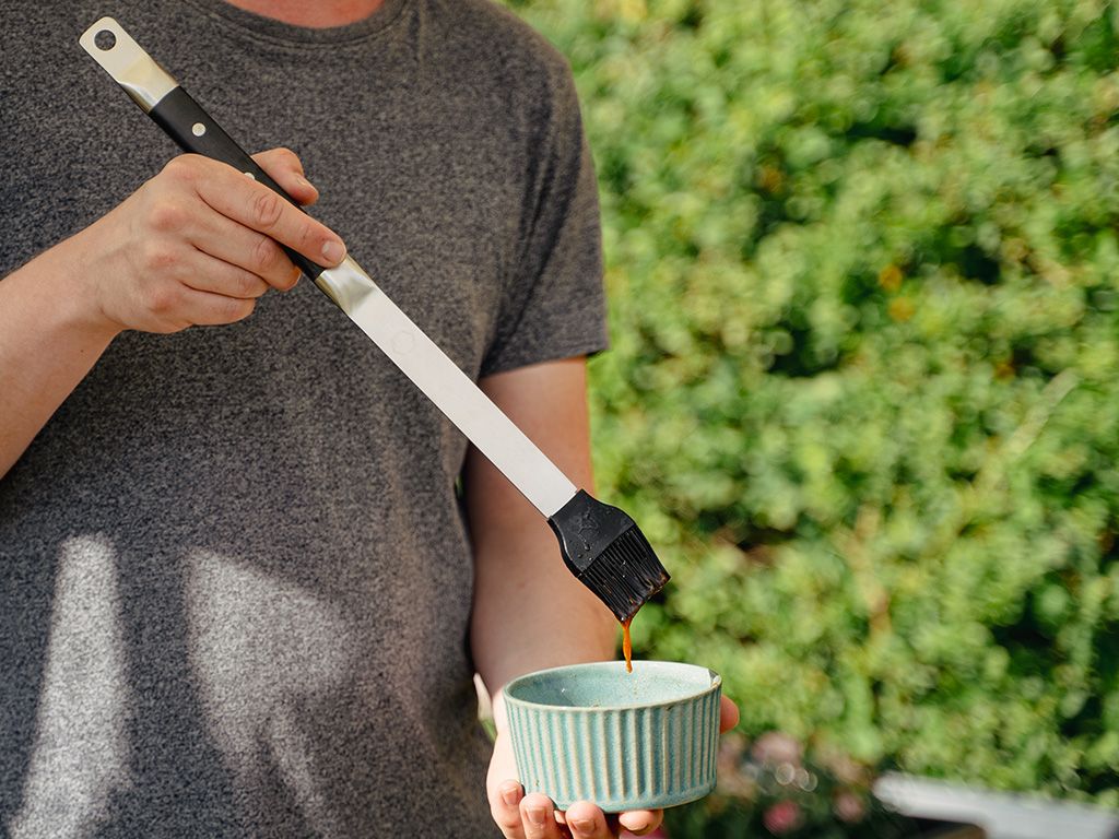 PENNELLO BBQ IN SILICONE E ACCIAIO INOSSIDABILE - 3
