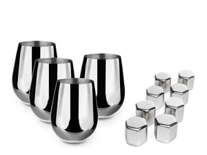 BICCHIERI SET - BICCHIERE IN ACCIAIO INOSSIDABILE