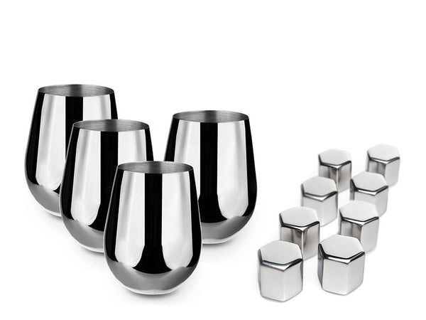 BICCHIERI SET - BICCHIERE IN ACCIAIO INOSSIDABILE