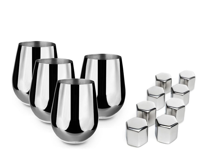 BICCHIERI SET - BICCHIERE IN ACCIAIO INOSSIDABILE