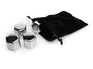 GHIACCIO RIUTILIZZABILI IN ACCIAIO INOX - 4-PZ - 8