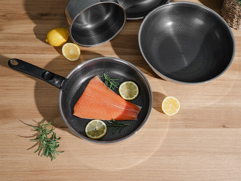 PADELLA CON MANICO RIMOVIBILE SET 30CM