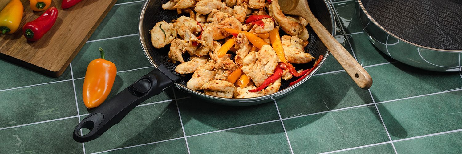 PADELLA CON MANICO RIMOVIBILE SET 30CM