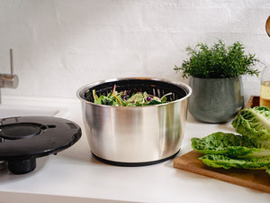 CENTRIFUGA PER INSALATA IN ACCIAIO INOX