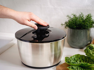 CENTRIFUGA PER INSALATA IN ACCIAIO INOX