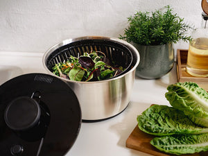 CENTRIFUGA PER INSALATA IN ACCIAIO INOX