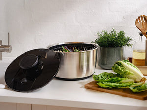 CENTRIFUGA PER INSALATA IN ACCIAIO INOX