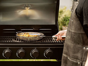 PADELLA GRIGLIA BBQ CON MANICO RIMOVIBILE 28 CM