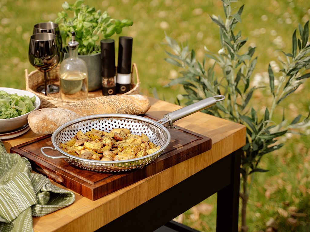 PADELLA GRIGLIA BBQ CON MANICO RIMOVIBILE 28 CM - 6