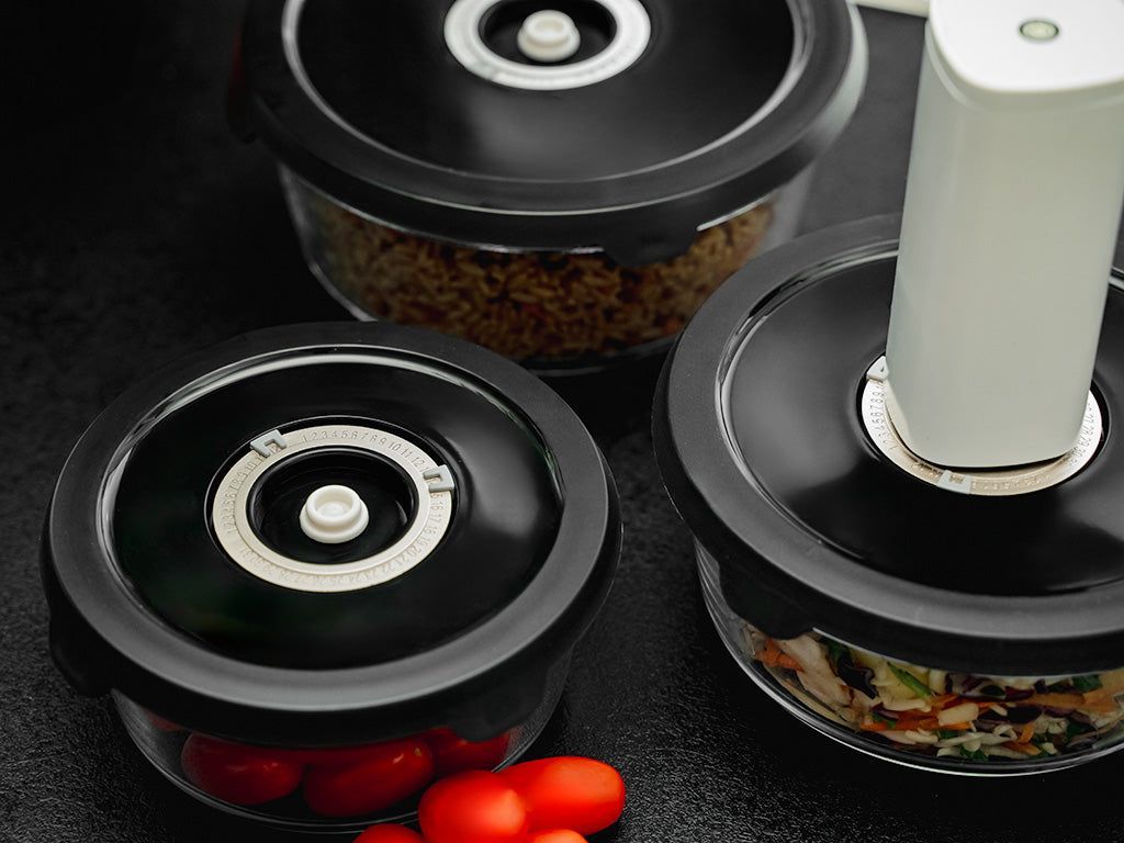 CONTENITORE TONDO IN VETRO SOTTOVUOTO – 930ML - 7