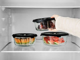 CONTENITORE TONDO IN VETRO SOTTOVUOTO – 1400ML
