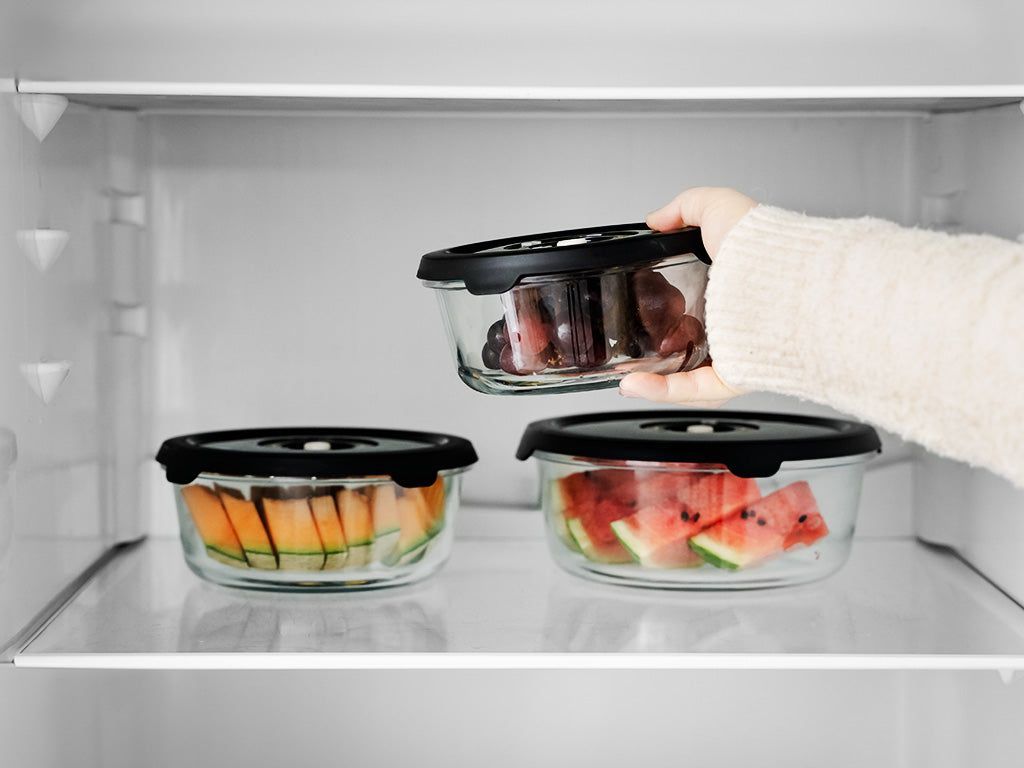 CONTENITORE TONDO IN VETRO SOTTOVUOTO – 930ML - 12