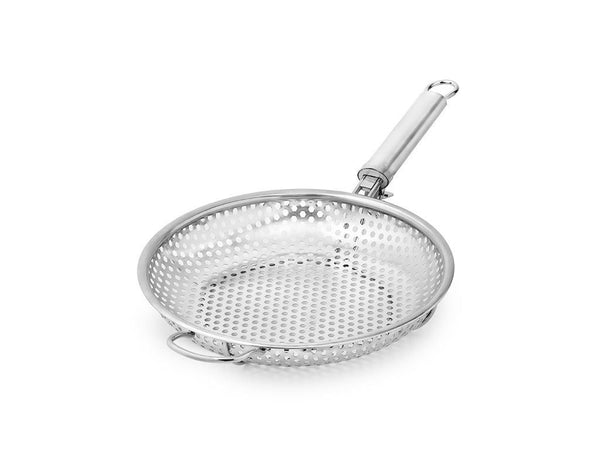 Padella griglia bbq con manico rimovibile 28 cm