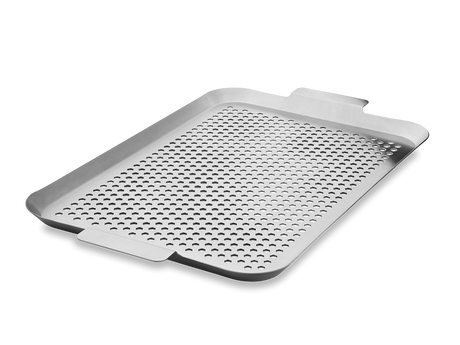 VASSOIO BBQ IN ACCIAIO INOSSIDABILE 50×30 CM - 1
