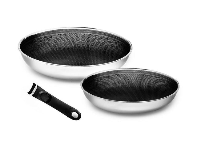 PADELLE CON MANICO RIMOVIBILE SET 2-PZ - 1