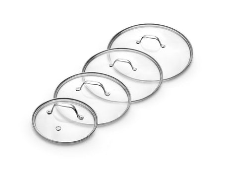 SET COPERCHI IN VETRO 18/20/24/28 CM – 4 PEZZI - 1