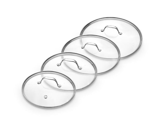 SET COPERCHI IN VETRO 20/24/26/28 CM – 4 PEZZI - 1
