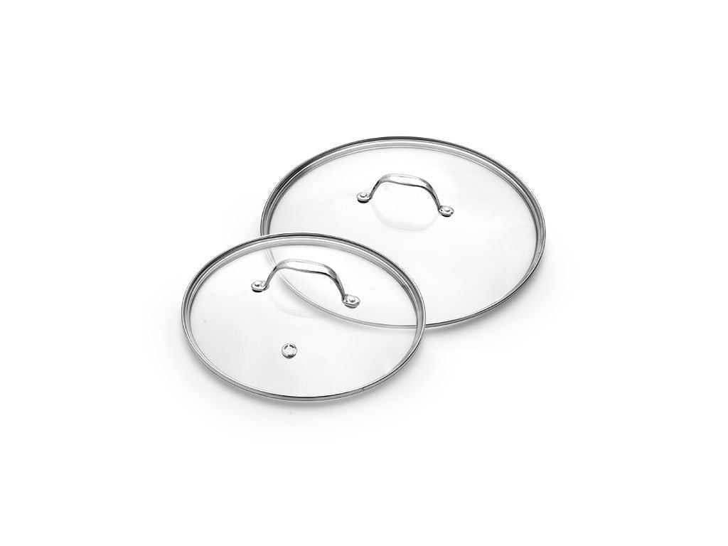 SET COPERCHI IN VETRO 26/28 CM – 2 PEZZI - 1