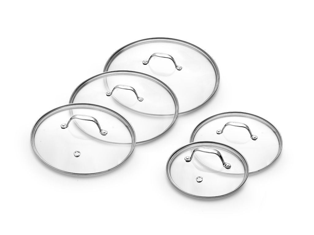 SET DI COPERCHI IN VETRO 5-PCS