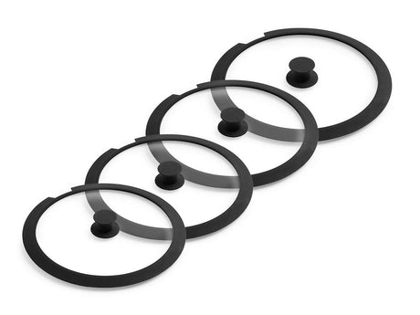 SET DI COPERCHI IN VETRO PER MANICO RIMOVIBILE – 24/26/28/30 CM - 1
