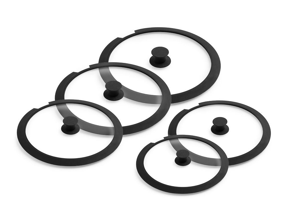 SET DI COPERCHI IN VETRO PER MANICO RIMOVIBILE – 18/24/26/28/30 CM - 1