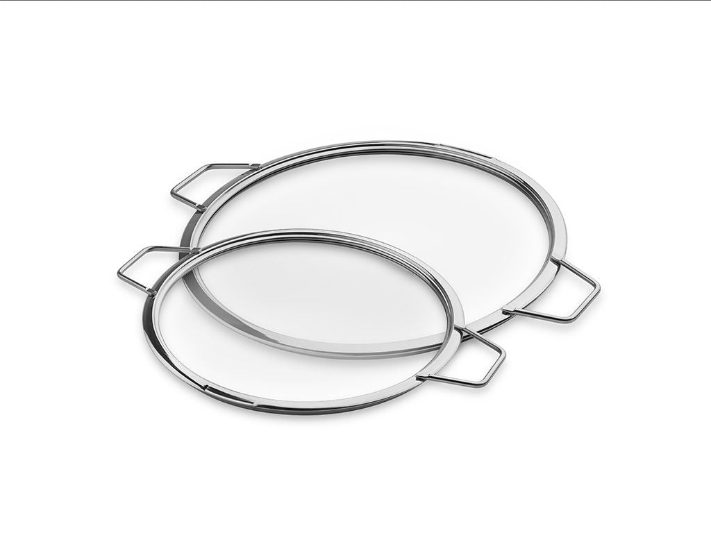 COPERCHI IN VETRO IMPILABILI – 24/ 30 CM – 2 PEZZI - 1