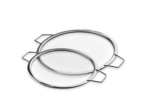 COPERCHI IN VETRO IMPILABILI – 26/ 30 CM – 2 PEZZI - 1