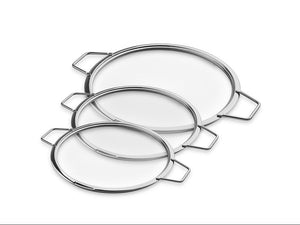 COPERCHI IN VETRO IMPILABILI – 20/ 24/ 28 CM – 3 PEZZI - 1