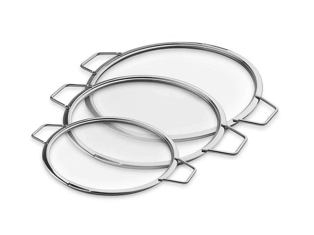 COPERCHI IN VETRO IMPILABILI – 24/ 28/ 32 CM – 3 PEZZI - 1