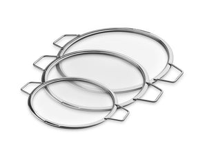COPERCHI IN VETRO IMPILABILI – 24/ 28/ 32 CM – 3 PEZZI - 1