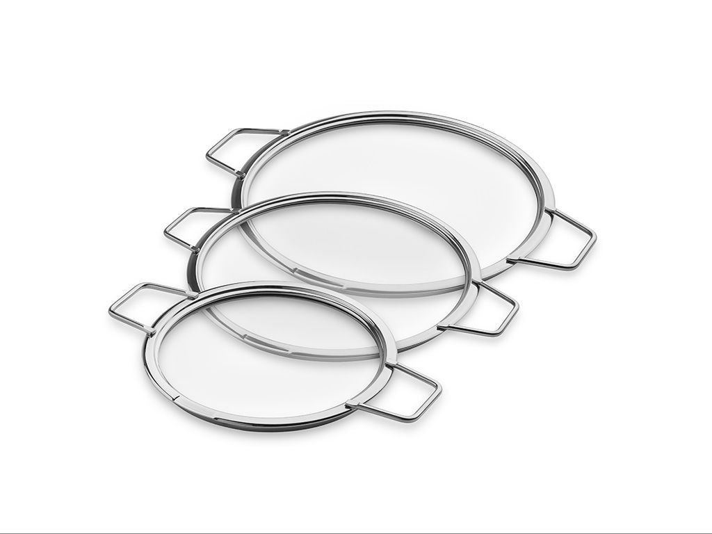 COPERCHI IN VETRO IMPILABILI – 14/ 20/ 24 CM – 3 PEZZI - 1