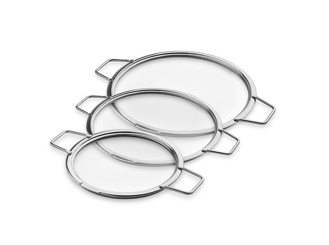 COPERCHI IN VETRO IMPILABILI – 14/ 20/ 24 CM – 3 PEZZI - 1