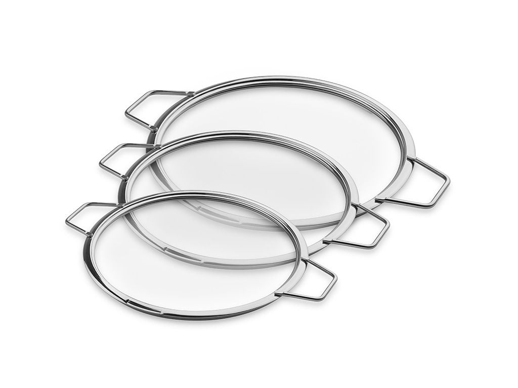 COPERCHI IN VETRO IMPILABILI – 24/ 26/ 28 CM – 3 PEZZI - 1