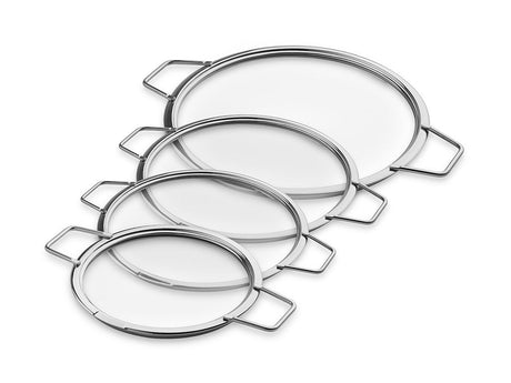 COPERCHI IN VETRO IMPILABILI – 18/ 20/ 24/ 28 CM – 4 PEZZI - 1