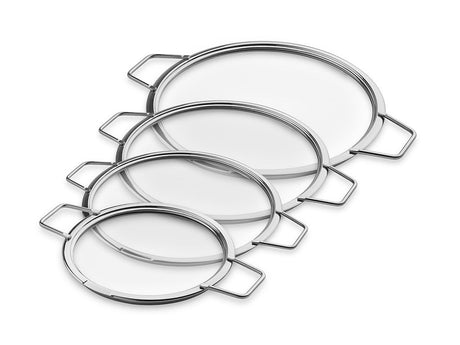 COPERCHI IN VETRO IMPILABILI – 18/ 24/ 26/ 28 CM – 4 PEZZI - 1