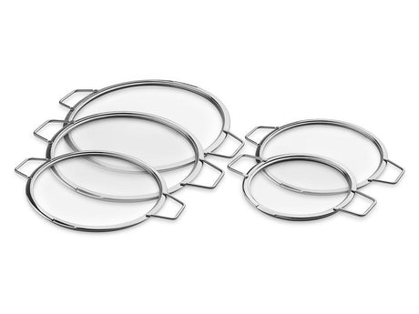 COPERCHI IN VETRO IMPILABILI – 18/ 24/ 26/ 28/ 30 CM – 5 PEZZI - 1