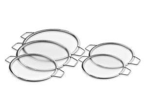COPERCHI IN VETRO IMPILABILI – 20/ 24/ 26/ 28/ 30 CM – 5 PEZZI - 1